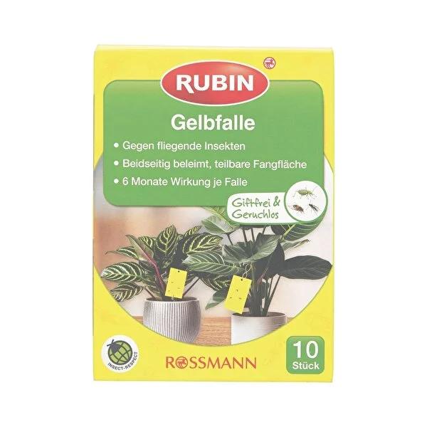 Rubin Non-Toxic Insect Trap for Plants (10 Pack) - Odorless Sticky Traps for Aphids, Gnats, Whiteflies - Indoor Plant Pest Control Rubin Non-Toxic Insect Traps - Plant Pest Control insect trap for plants, non-toxic insect trap, odorless insect trap, plant pest control, aphid trap, whitefly trap, gnat trap, indoor insect trap, sticky insect trap, rubin sinek tuzagi, plant pest control, aphids, whiteflies, gnats, indoor plants, greenhouse, non-toxic, odorless, hanging plants, potted plants, gardening, home ga