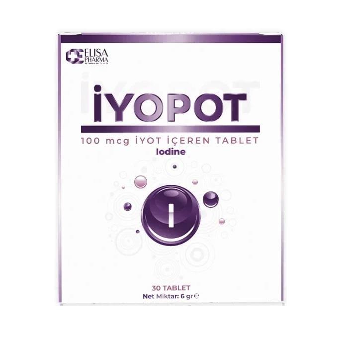 Iyopot Iodine Dietary Supplement Tablets 30 Count