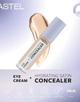 Pastel Makeup Eye Cream Concealer: Hydrating Satin Finish, Reduce Dark Circles, Brightening Under Eye Treatment - 61 Vanilla Pastel Makeup Eye Cream Concealer: Hydrating, Brightening eye cream concealer, hydrating concealer, dark circle concealer, eye cream for dark circles, brightening eye cream, satin finish concealer, eye makeup skincare, under eye concealer, eye bag treatment, eye fatigue concealer, eye cream, concealer, hydrating eye cream, brightening concealer, satin concealer, dark circles, eye bags