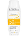 Bioderma Photoderm Mineral Sunscreen Fluid SPF 50+ - Hypoallergenic, Water-Resistant, Fragrance-Free Sun - Sunscreen