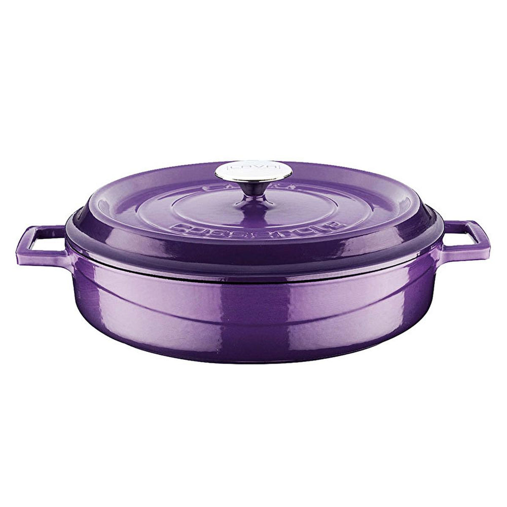 Lava Mor Cast Iron Multi-Purpose Cookware - 11 Inch Round Enamel Coated Pot with Integrated Handle, Oven Safe, - view 4
