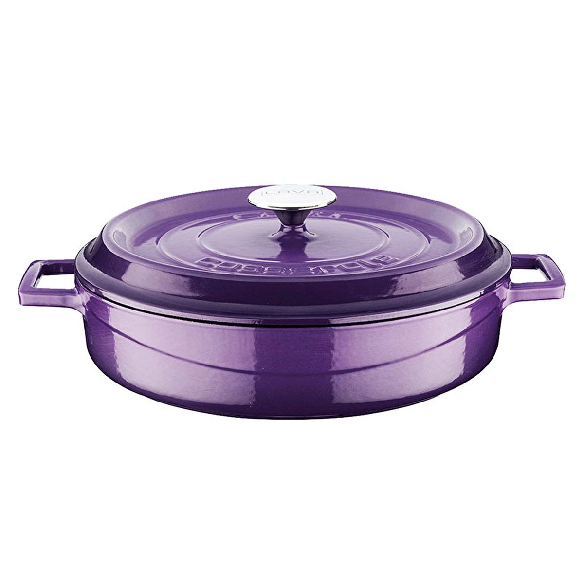 Lava Mor Cast Iron Multi-Purpose Cookware - 11 Inch Round Enamel Coated Pot with Integrated Handle, Oven Safe, Durable Lava Mor Cast Iron Cookware - Durable & Oven Safe Cast Iron Cookware, Enamel Coated Cookware, Multi-Purpose Cookware, Oven Safe Cookware, Durable Cookware, Cast Iron Pot, Round Cookware, Integrated Handle, 11 Inch Cookware, Cooking Essentials, Kitchen Staples, Home Cooking, Culinary Tools