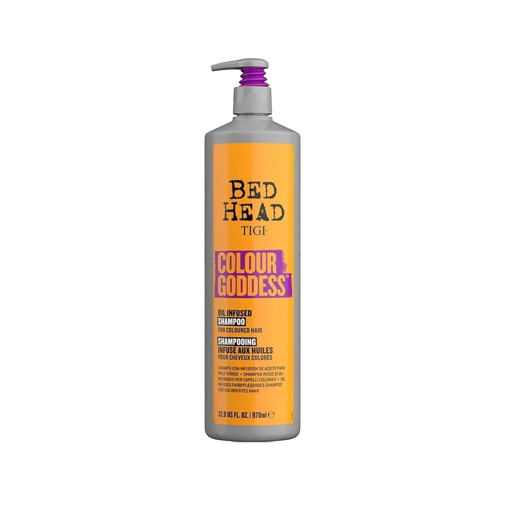 Tigi Bed Head Colour Goddess Shampoo - 32.81 fl oz - Gentle, Color-Protecting Formula for Vibrant Hair Tigi Bed Head Colour Goddess Shampoo - Gentle & Color Protecting Tigi Bed Head Colour Goddess Shampoo, colored hair care, salon quality shampoo, large capacity shampoo, color protecting hair care, sulfate-free shampoo, gentle hair care, hair color maintenance, vibrant hair color, Tigi Bed Head shampoo, color-treated hair products, long-lasting shampoo, salon-inspired hair care