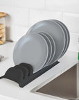 Decobella 8-Compartment BPA-Free Polypropylene Plate - Dishwasher Safe Multi-Compartment Dinnerware for Organized - view 3
