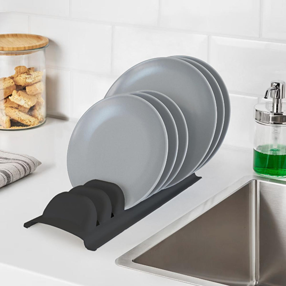 Decobella 8-Compartment BPA-Free Polypropylene Plate - Dishwasher Safe Multi-Compartment Dinnerware for Organized - view 3