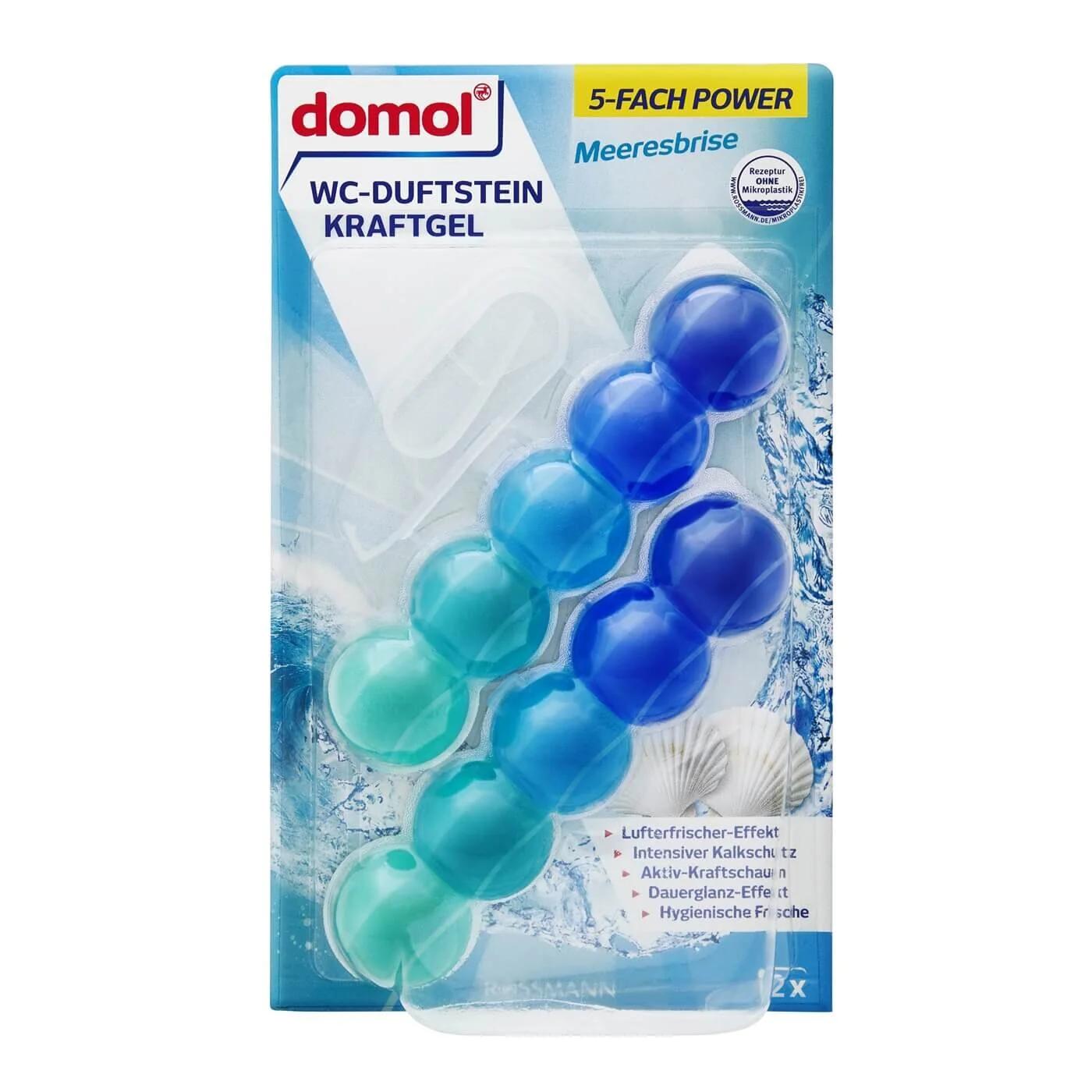 Domol Toilet Gel Block Ocean Breeze Freshness 2 x 35g