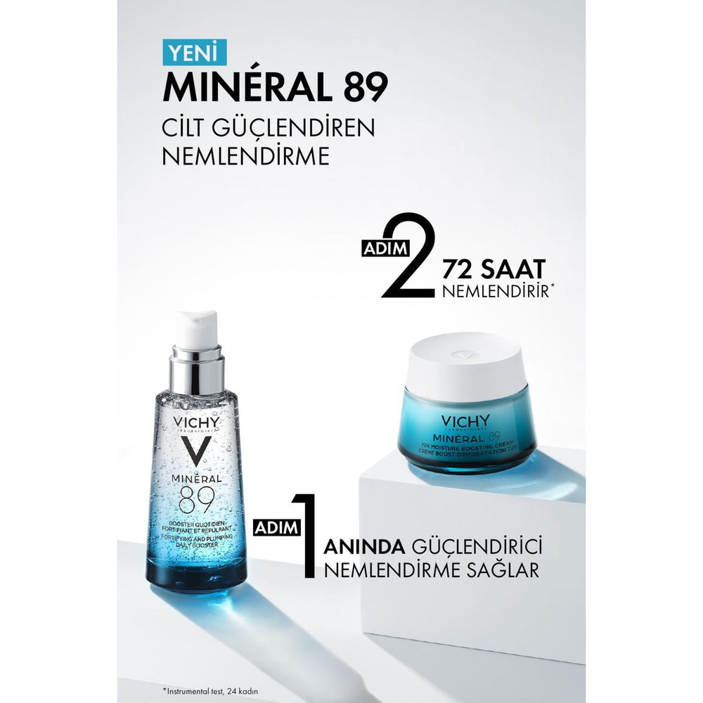 Vichy Mineral 89 Light Cream - Long-Lasting Hydration Moisturizer for Normal to Combination Skin - view 3