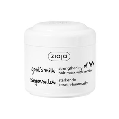Ziaja Goat Milk Hair Mask - Intensive Repair for Damaged, Dry, Brittle Hair - Keratin & Protein Treatment, 6.76 fl oz Ziaja Goat Milk Hair Mask - Repair Damaged & Dry Hair goat milk hair mask, damaged hair treatment, dry hair mask, hair repair mask, keratin hair mask, hair strengthening mask, hair smoothing mask, hair mask for brittle hair, post-salon treatment hair mask, hair mask, goat milk extract, hydrolyzed keratin, panthenol, hair hydration, hair shine, hair repair, brittle hair, dry hair, damaged hai