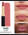 Loreal Paris Color Riche Intense Volume Matte Lipstick - 640 Nude Independant, Long Lasting Hydrating Matte Finish Lip Color Loreal Paris Color Riche Matte Lipstick - Hydrating & Long Lasting Loreal Paris Color Riche, Matte Lipstick, Nude Lipstick, Hyaluronic Acid Lip Care, Long Lasting Lip Color, Lip Care, Cosmetics, Makeup, Beauty Products, Hydrating Lipstick, Matte Finish Lipstick, Nude Shade, Lip Moisturizer