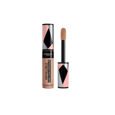 Loreal Paris Infaillible Concealer - Long-Lasting Full Coverage for All Skin Types Loreal Paris Infaillible Concealer - 24hr Full Coverage Loreal Paris Infaillible Concealer, Long-lasting concealer, Full coverage concealer, Concealer for all skin types, Moisturizing concealer, Makeup, Cosmetics, Beauty Products, Skincare, Flawless finish, Dense coverage, Sponge tip applicator, Shade 330 Pecan