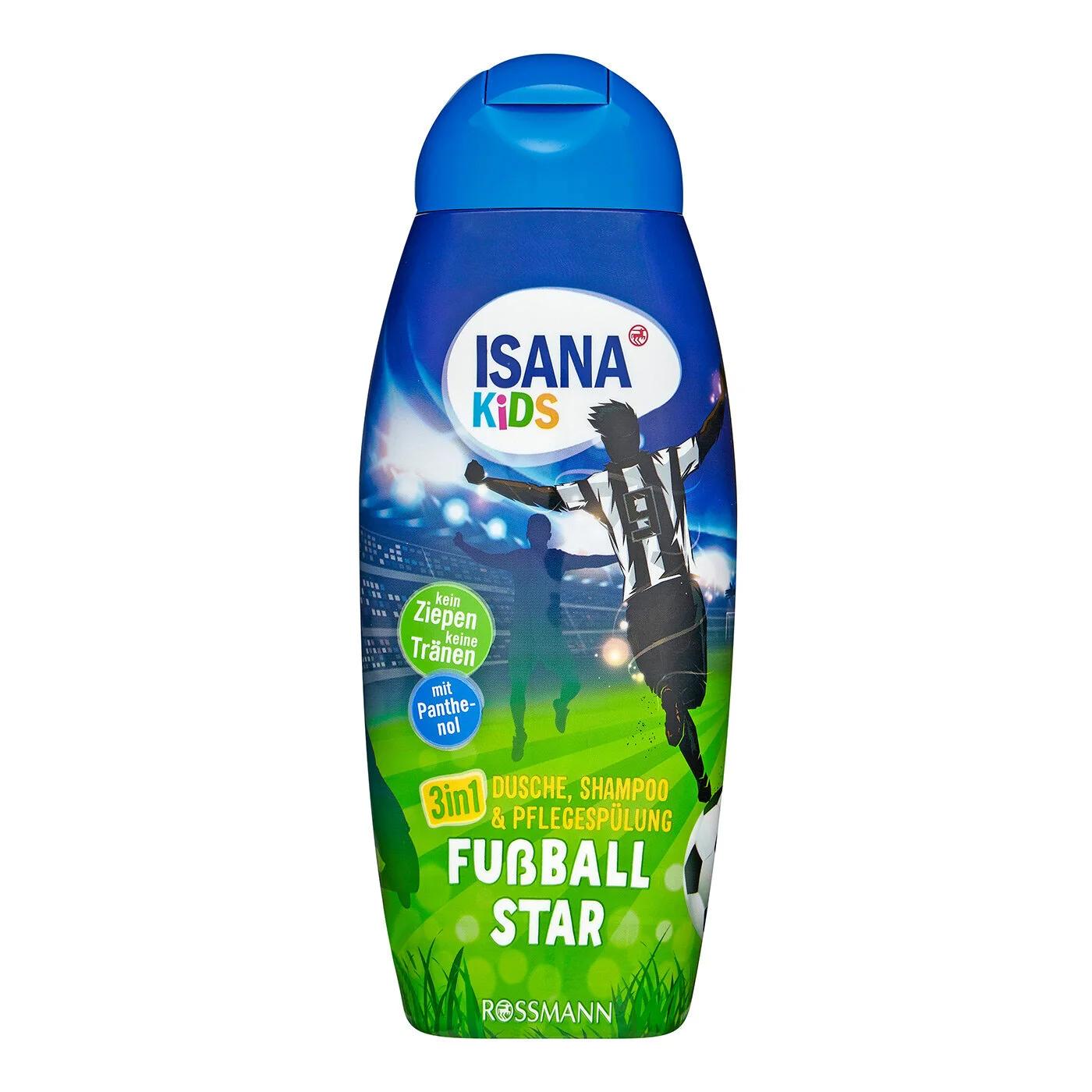 Isana Kids 3-in-1 Football Star Shower Gel &amp; Shampoo 300 ml