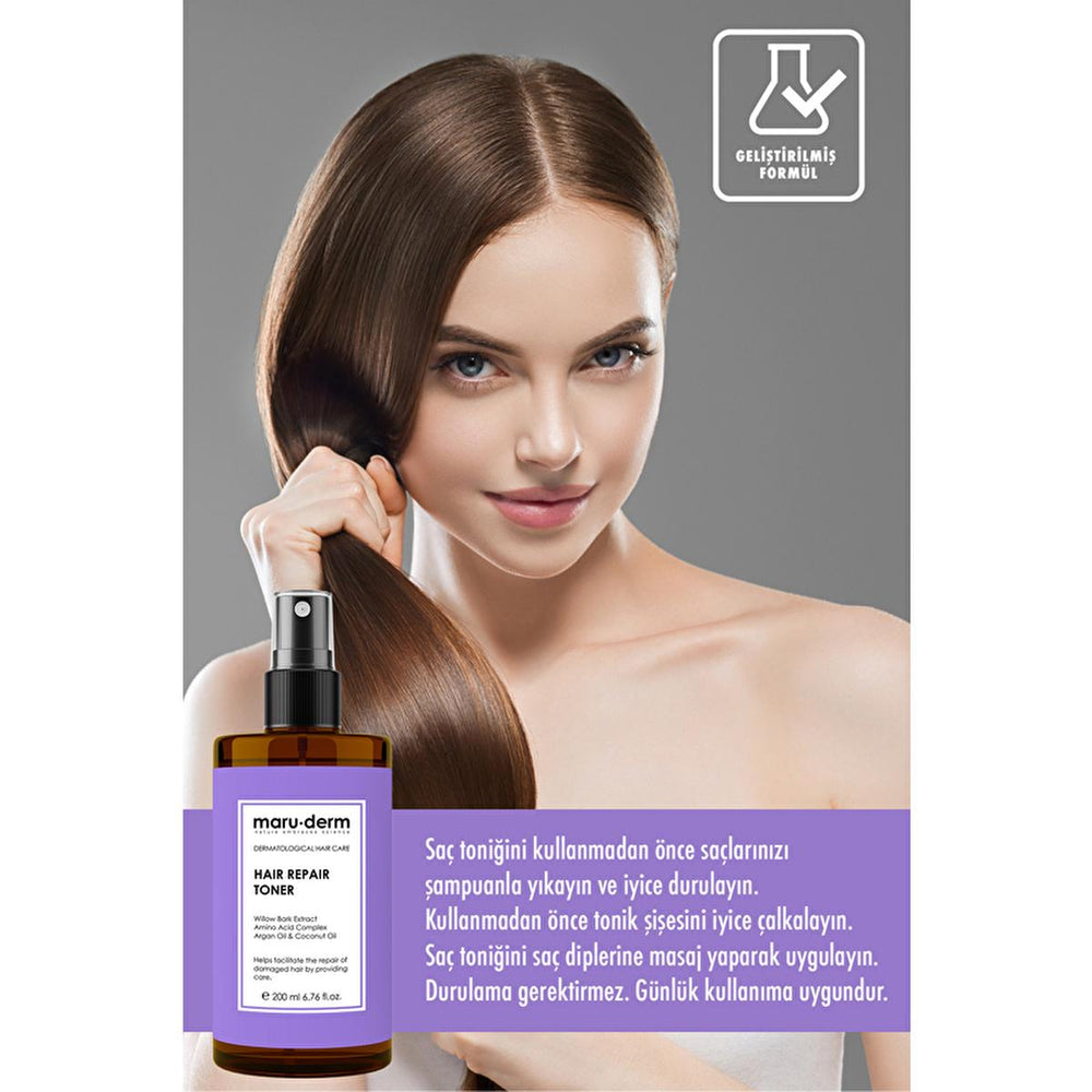 Maruderm Repairing Hair Care Tonic - Nourishes & Repairs Damaged Hair with Argan Oil & Amino Acids - view 2