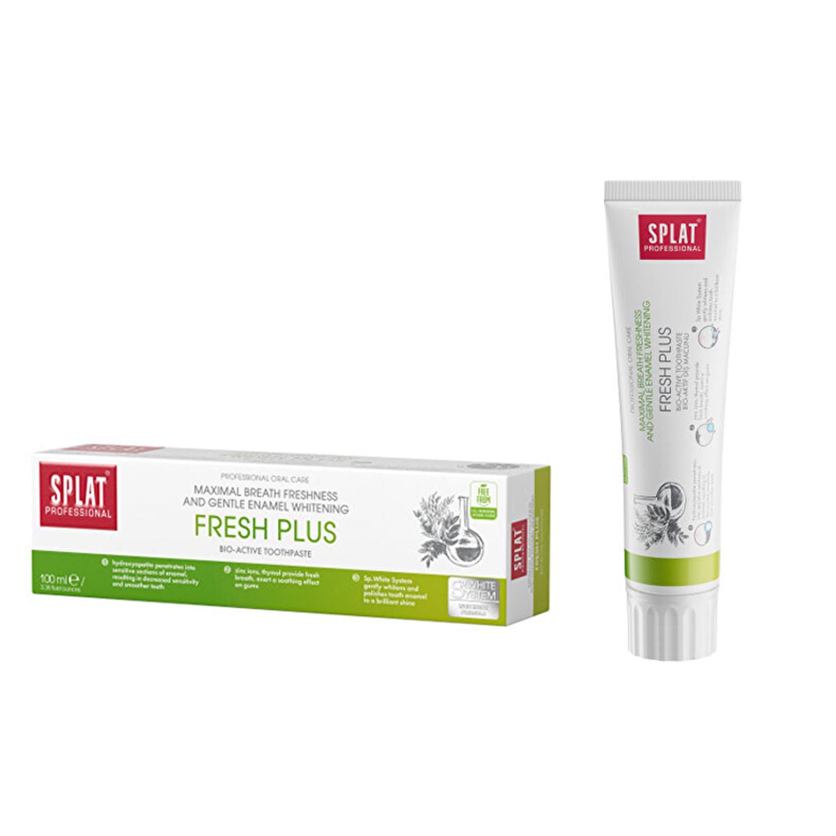 Splat Fresh Plus Toothpaste - Hydroxyapatite Whitening & Sensitive Teeth Care Splat Fresh Plus Toothpaste - Natural Whitening & Sensitivity Care Splat Fresh Plus Toothpaste, Hydroxyapatite toothpaste, Natural oral care products, Whitening toothpaste, Sensitive teeth care, Oral hygiene, Toothpaste with natural ingredients, Gentle whitening, Enamel strengthening, Breath freshening