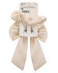 Eklips Cream Satin Scrunchie Set Gentle Hair Ties 2-Piece
