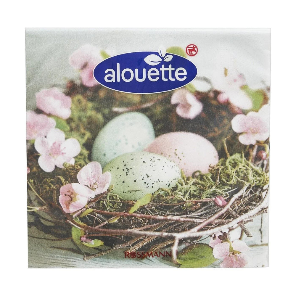 Alouette Spring Egg Pattern Napkins for Table Decor 20-Pack