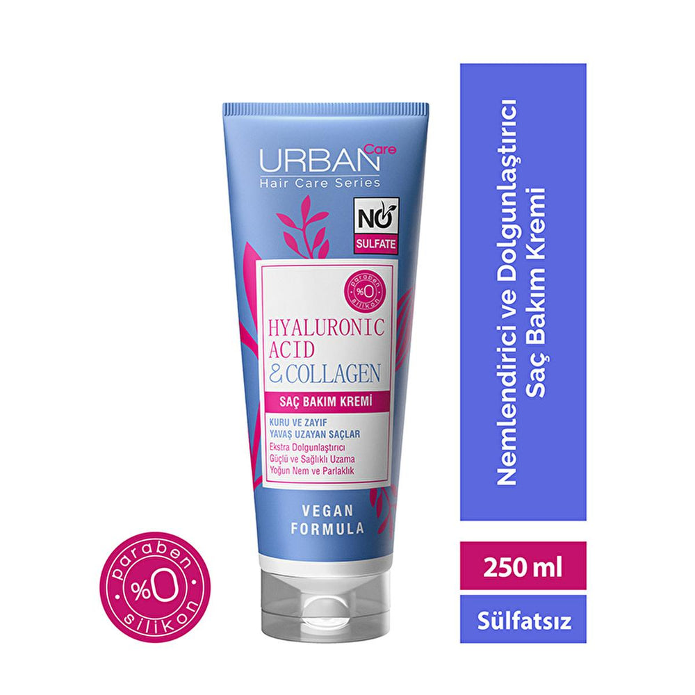 Urban Care Sulfate-Free Hair Conditioner with Hyaluronic Acid & Collagen - Moisturizing, Nourishing, Vegan Hair - view 3
