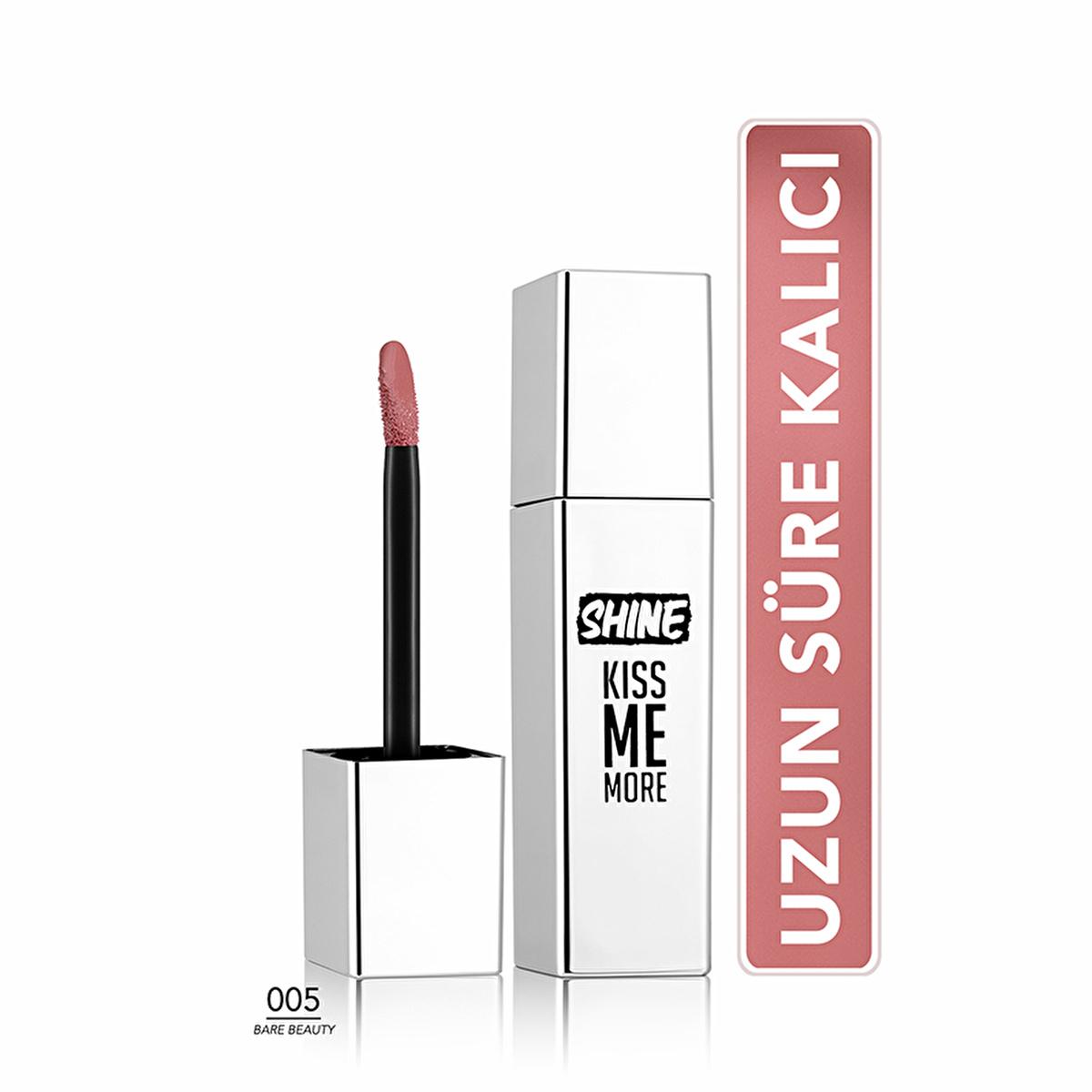 Flormar Liquid Lipstick - Shine Kiss Me More, Long-Lasting & Moisturizing Lip Color with Hyaluronic Acid & Murumuru Oil Flormar Shine Kiss Me More Liquid Lipstick - Long-Lasting & Moisturizing liquid lipstick, long-lasting lipstick, moisturizing lipstick, Flormar Shine Kiss Me More, hydrating lip makeup, shiny lipstick, makeup, cosmetics, lip care, beauty products, lip color, lipstick, long-lasting makeup, moisturizing makeup
