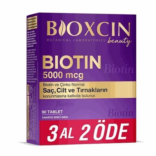Bioxcin Beauty Biotin 5000 mcg Hair & Nail Support 90 Tablets