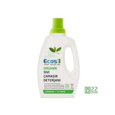 Ecos3 Organic Liquid Laundry Detergent - Gentle, Natural Stain Remover for Sensitive Skin & Baby Clothes - Eco-Friendly Clothes Washing (25.36 fl oz) Ecos3 Organic Laundry Detergent - Natural, Gentle Stain Removal organic laundry detergent, natural laundry detergent, eco laundry detergent, sensitive skin laundry detergent, baby laundry detergent, liquid laundry detergent, stain remover detergent, fragrance laundry detergent, organic washing liquid, eco friendly clothes washing, organic detergent, natural de