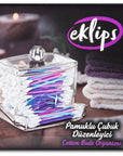Eklips Cotton Swab Organizer Clear Acrylic Case