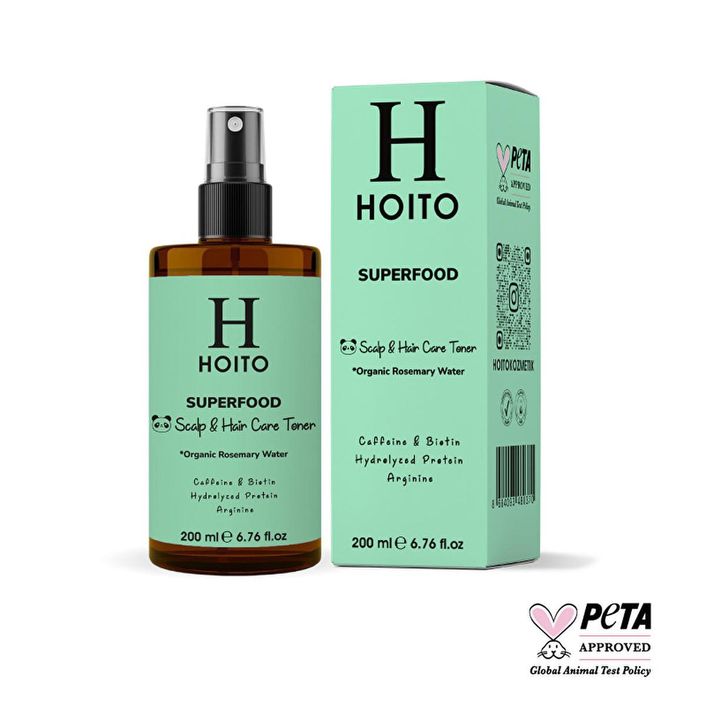 Hoito Organic Rosemary Hair Tonic: Superfood Anti-Hair Loss, Scalp Treatment, Color Protection, Frizz Control, Natural Hair Growth 200ml Hoito Rosemary Hair Tonic - Anti-Hair Loss & Scalp Treatment rosemary hair tonic, anti-hair loss tonic, organic hair care, hair and scalp treatment, hair repair tonic, hair color protection, frizz control tonic, hair softening treatment, easy combing hair product, natural hair growth, hair tonic, scalp treatment, hair loss prevention, rosemary extract, organic hair product