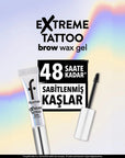 Flormar Extreme Tattoo Long-Wear Clear Gel Brow Wax 4.5ml