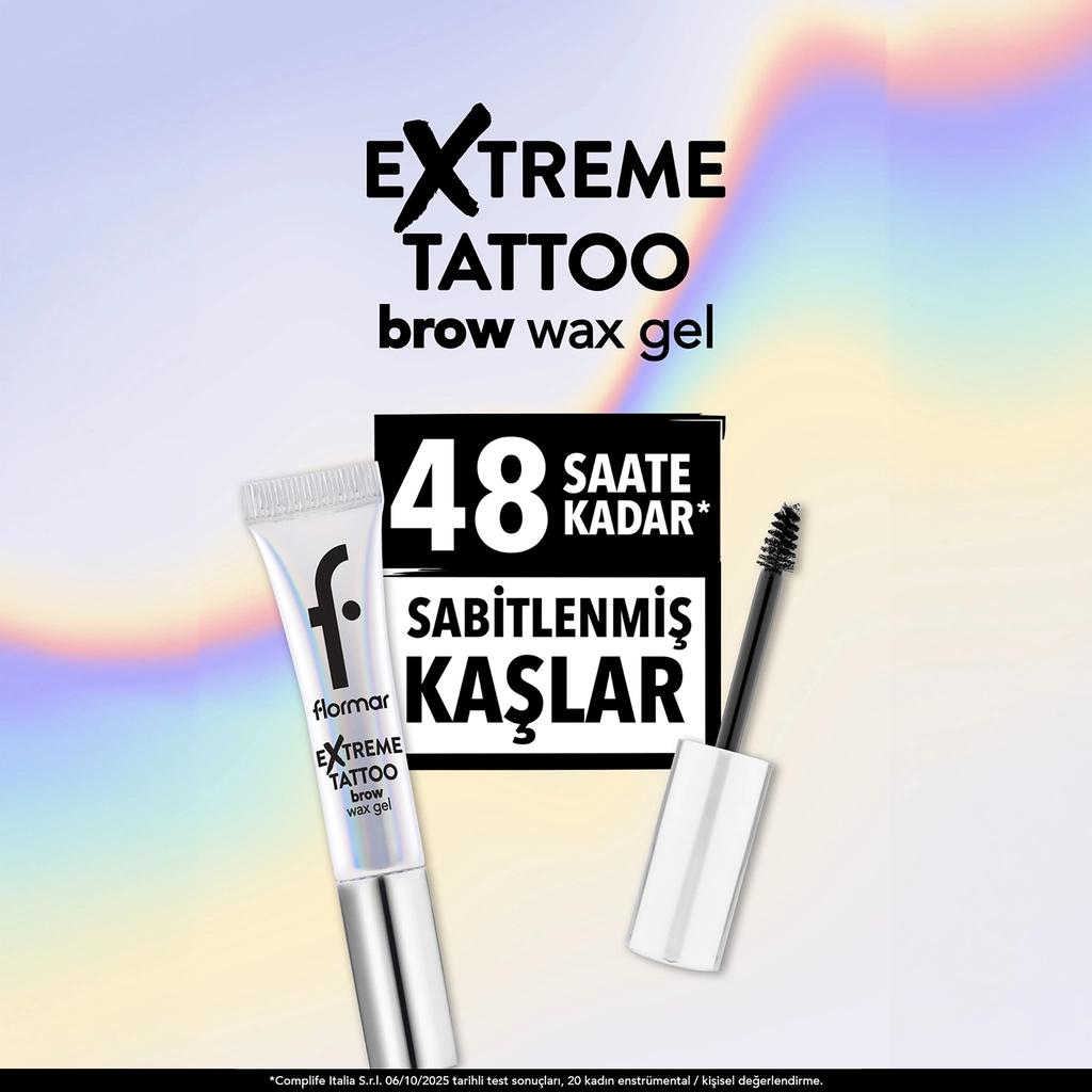 Flormar Extreme Tattoo Long-Wear Clear Gel Brow Wax 4.5ml