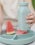 OiOi Silicone Baby Plate with Suction Base - Heat Resistant, Microwave & Oven Safe, Premium Food-Grade Silicone - Baby Care