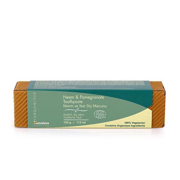 Himalaya Organik Neem ve Nar Özlü Diş Macunu - ECOCERT Sertifikalı, Vejeteryan Himalaya Organik Diş Macunu - ECOCERT Sertifikalı organik diş macunu, neem ve nar özlü diş macunu, ECOCERT sertifikalı diş macunu, vejeteryan diş macunu, ayurvedik diş macunu, natural oral care, organic toothpaste, eco-friendly toothpaste, vegetarian toothpaste, certified organic ingredients