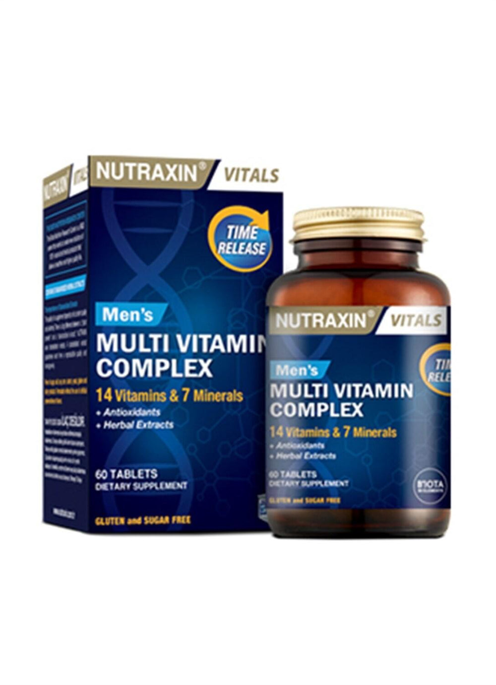 Nutraxin Multivitamin & Mineral Complex for Men - 60 Tablets - Vitamin & Supplement