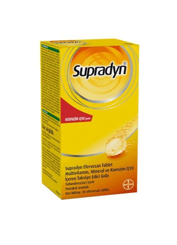 Supradyn Effervescent Multivitamin - 30 Tablets - Comprehensive Vitamin and Mineral Complex with - Vitamin & Supplement