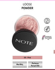 Note Pink Loose Powder Brightening Setting Makeup