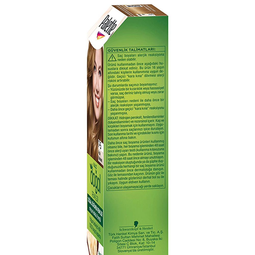 Palette Natural Hair Dye - Light Caramel (Açık Karamel) Permanent Hair Color for Natural Look - view 9