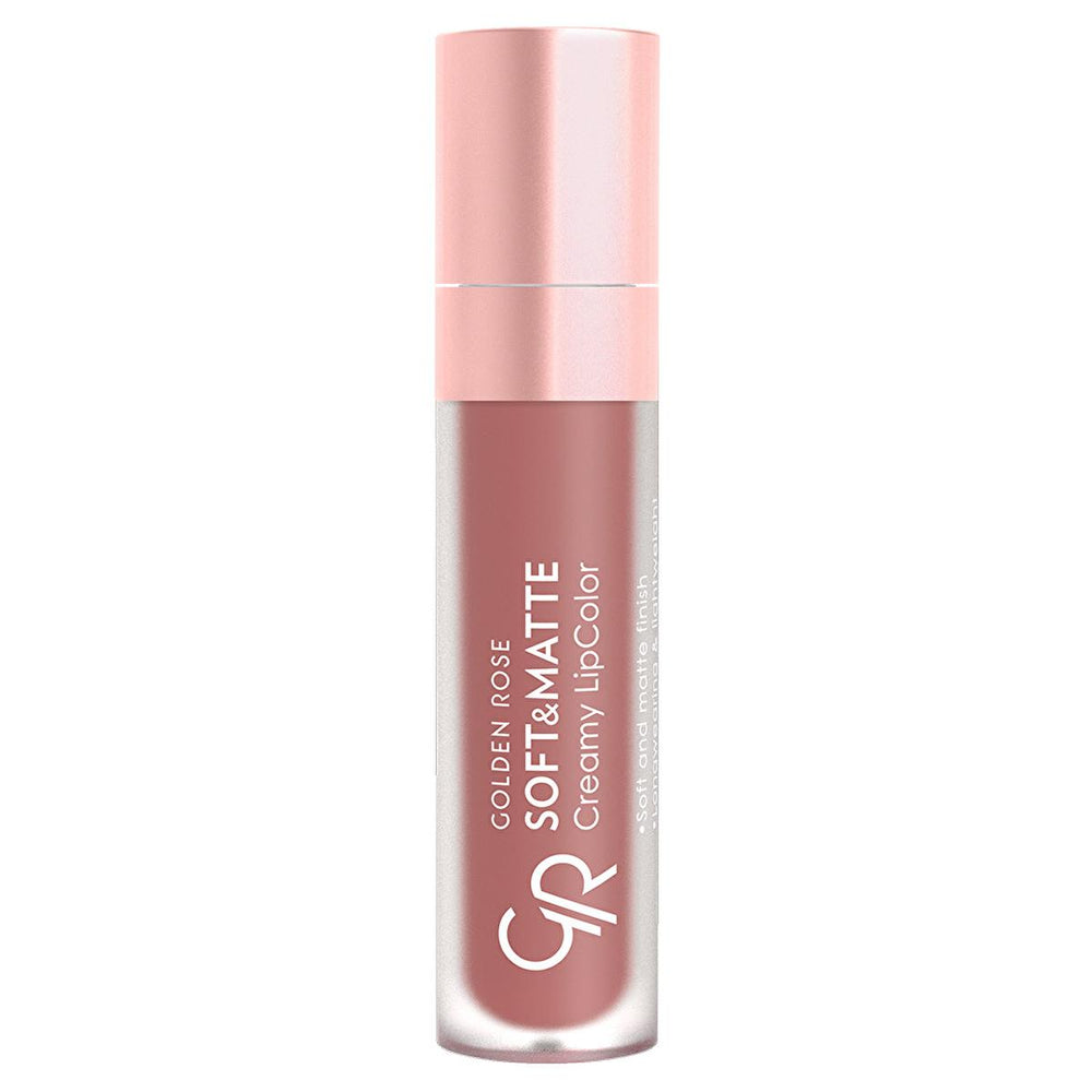 Golden Rose Matte Lip Color - Soft, Creamy & Long-Lasting Lipstick for a Perfect Matte Finish - Lipstick