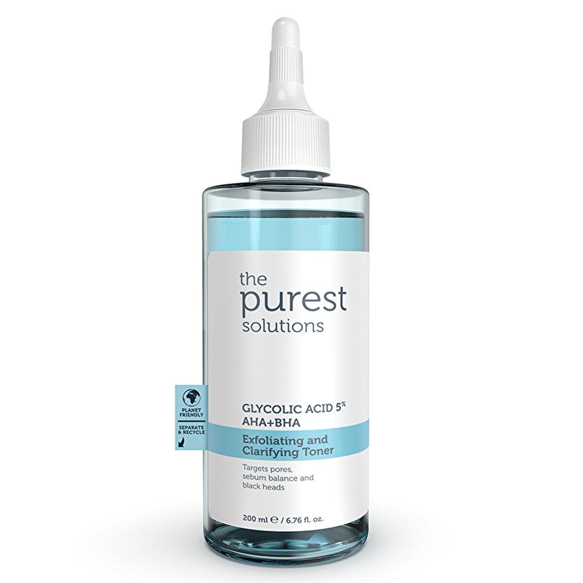 The Purest Solutions Exfoliating Toner with Glycolic Acid (5% AHA) & BHA - Anti-Aging Skincare for Pore Minimization & Sebum Balance Exfoliating Toner with Glycolic Acid & BHA - Anti-Aging Skincare exfoliating toner, glycolic acid toner, anti-aging skincare, pore minimizer, sebum balancer, skincare routine, acne control, skin renewal, gentle exfoliation, brightening skincare, oily skin solution, combination skin care, sensitive skin friendly
