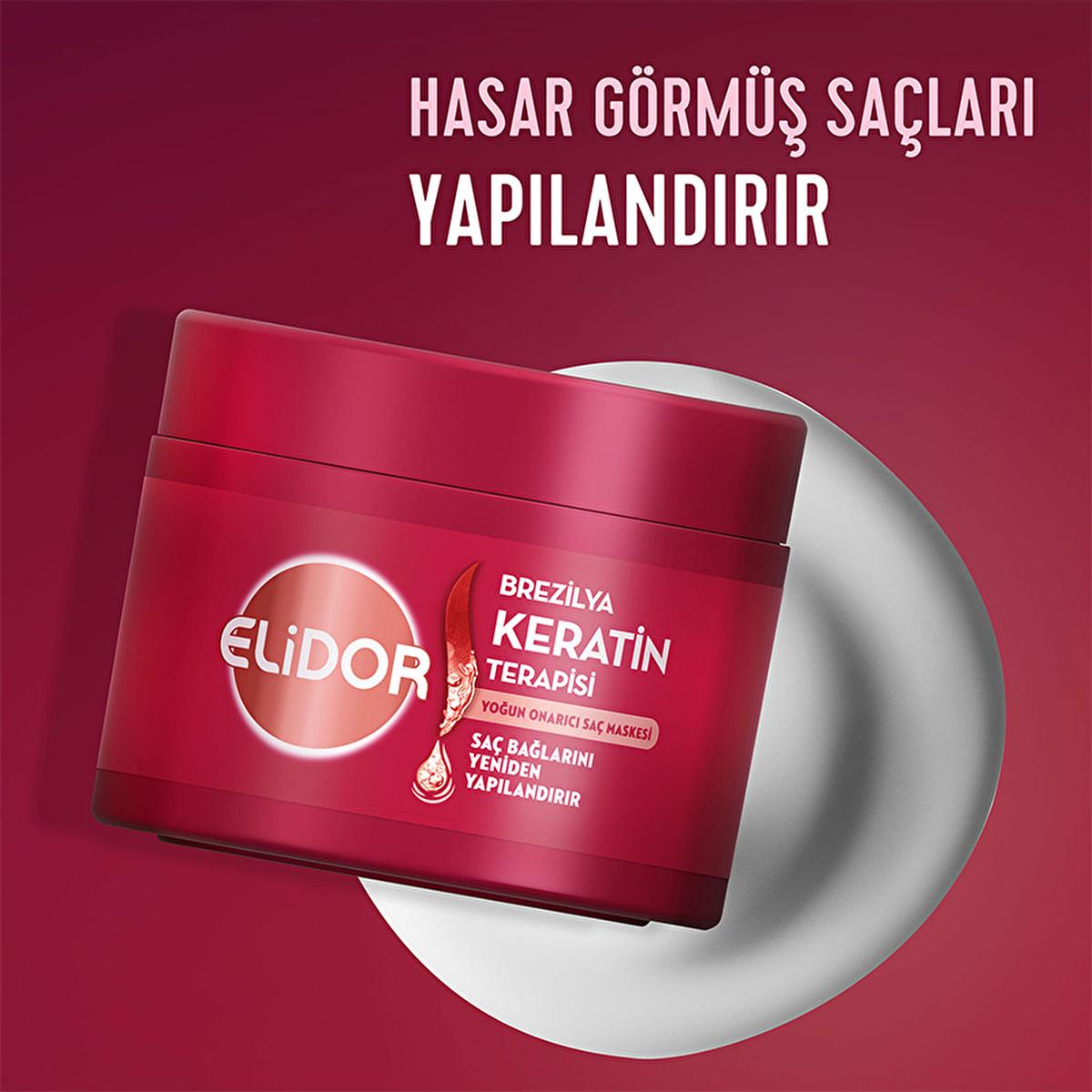 elidor-brazilian-keratin-therapy-hair-mask, intensive-repair-hair-mask-elidor, hair-care-product-elidor Elidor Brazilian Keratin Therapy Intensive Repairing Hair Mask - For Damaged Hair | 220 ml Elidor Hair Mask - Brazilian Keratin Therapy 220 ml elidor, hair-mask, brazilian-keratin, hair-care, intensive-repair, damaged-hair, hydration, marula-oil, vitamin-e, ai-generated