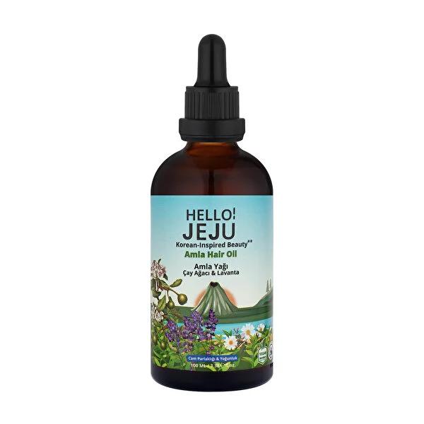 Hello Jeju Amla Hair Oil: Natural Hair Growth, Anti-Hair Loss, Shine &amp; Density - Tea Tree &amp; Lavender Infused, 3.38 fl oz Hello Jeju Amla Oil: Hair Growth, Shine, Anti-Hair Loss Amla hair oil, Hair growth oil, Anti-hair loss oil, Tea tree oil for scalp, Lavender oil for hair, Natural hair oil, Hair shine serum, Hair density oil, hair oil, hair serum, amla oil, tea tree oil, lavender oil, hair growth, anti-hair loss, hair shine, hair density, natural hair care, healthy hair, scalp treatment, hair nourishment,