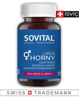Sovital Libox Horny Dietary Supplement for Libido & Vitality - 60 Capsules, Ginseng & Horny Goat Weed Extract Sovital Libox Horny - Natural Libido & Vitality Supplement dietary supplement for libido, herbal sexual health support, natural vitality enhancer, Ginseng and Horny Goat Weed supplement, sexual wellness capsules, adults seeking natural libido boost, herbal supplements for energy, sexual health support capsules, natural libido enhancer, vitality supplement, Ginseng benefits, Horny Goat Weed benefits,