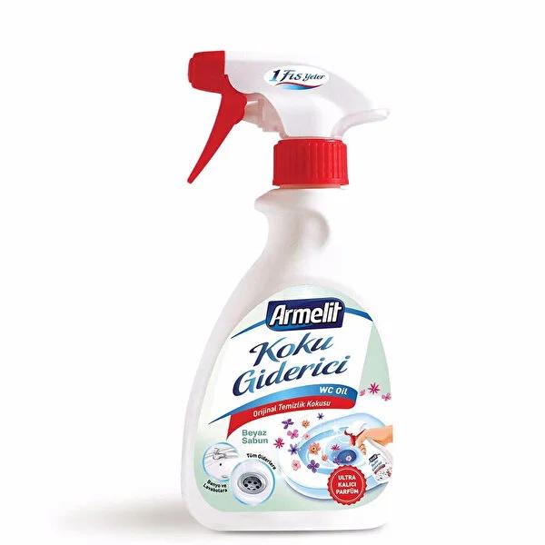 Armelit Odor Eliminator Spray - White Soap Scent, Surface & Drain Odor Control, Long Lasting Freshness - 250ml Armelit Odor Eliminator Spray - White Soap Scent, Freshness odor eliminator spray, white soap scent, surface odor remover, drain odor control, fragrance odor eliminator, bathroom odor spray, toilet odor eliminator, low alcohol odor spray, odor blocking spray, long lasting odor control, odor eliminator, air freshener, surface cleaner, drain cleaner, odor neutralizer, home fragrance, cleaning supplie