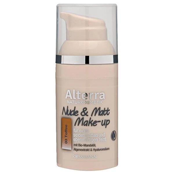 Alterra Vegan Foundation Makeup - Matte Finish, Moisturizing, Natural Coverage for Flawless Skin Alterra Vegan Matte Finish Foundation Makeup Vegan Foundation, Matte Finish Makeup, Moisturizing Foundation, Natural Makeup, Alterra Mat Fondöten, Vegan Beauty Products, Cruelty-Free Makeup, Organic Almond Oil, Hyaluronic Acid, Foundation for Sensitive Skin, Everyday Makeup, Natural Coverage, Long-Lasting Makeup