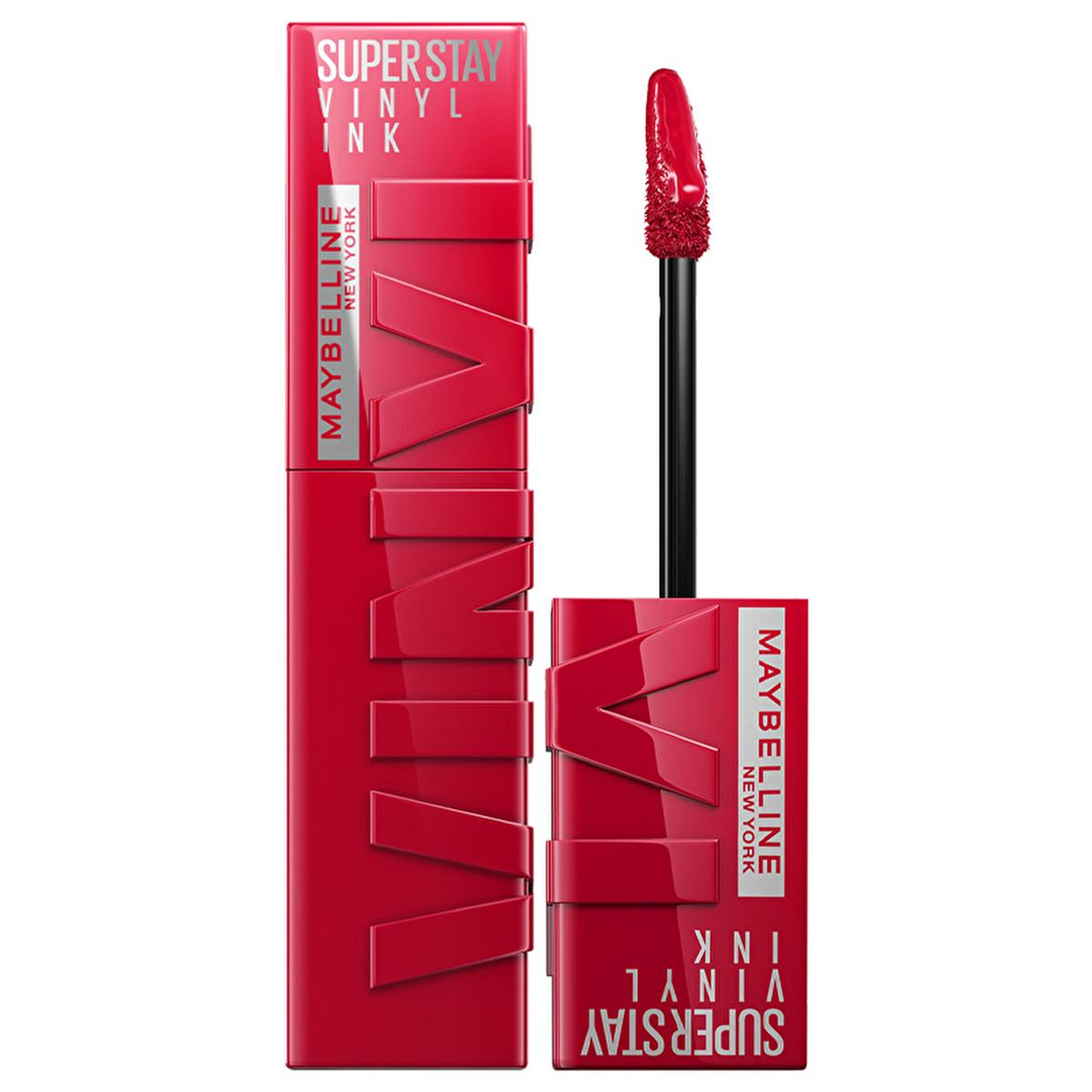 Maybelline New York Super Stay Vinyl Ink Liquid Lipstick - 16 Hour Long-Lasting, High Shine Finish, Smudge-Proof - Wicked Maybelline Super Stay Vinyl Ink Liquid Lipstick - Long Lasting &amp; High Shine long-lasting lipstick, liquid lipstick, high shine lip color, smudge-proof lip makeup, Maybelline Super Stay Vinyl Ink, lip care, cosmetics, beauty products, makeup, vibrant lip color, durable lip makeup