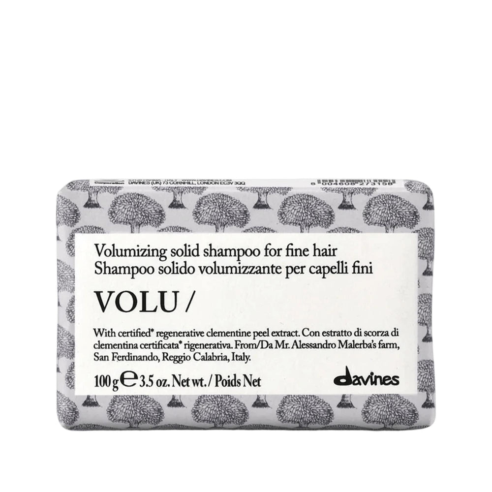 Davines Volu Volume Enhancing Shampoo Bar for Fine Hair 100g