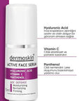 Dermoskin Anti-Aging Active Serum 15ml - Hydrating, Anti-Wrinkle, Brightening Serum with Hyaluronic Acid, Vitamin C, and Peptides Dermoskin Active Serum 15ml - Anti-Aging Hydration anti-aging serum, dermoskin active serum, hyaluronic acid serum, vitamin C serum, peptide serum for face, skincare, anti-wrinkle, brightening serum, youthful skin, hydration, fine lines, dryness