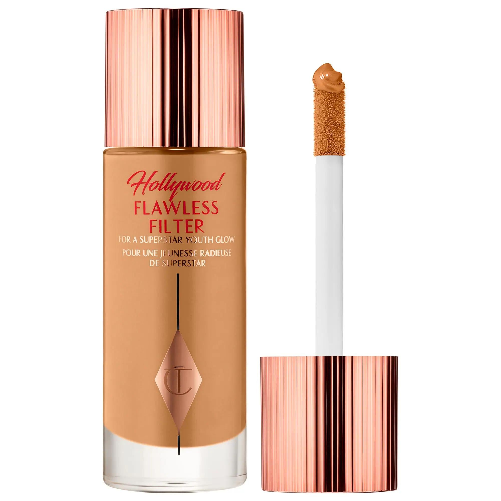 Hollywood Flawless Filter Complexion Booster: Get Radiant, Glowing Skin with this Liquid Highlighter & Makeup Primer - Cruelty-Free Hollywood Flawless Filter: Radiant Glowing Skin Complexion Booster complexion booster, liquid highlighter, radiant skin, flawless filter, blurring makeup, glowing skin, cruelty-free makeup, paraben-free highlighter, makeup primer, illuminating makeup, radiant, glow, primer, highlighter, face makeup, multi-use, moisturizing, skin care, beauty, youthful, smooth skin, soft focus, 