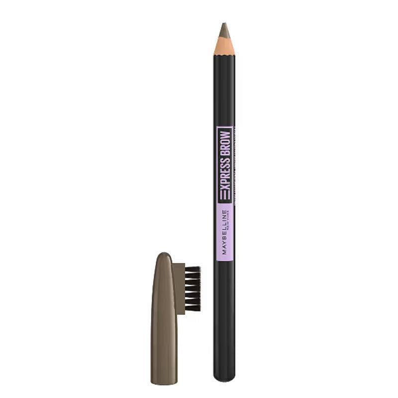 Maybelline Eyebrow Express Pencil 04 Medium Brown - Long-Lasting Eyebrow Pencil for Natural Look - Eyebrow Pencil