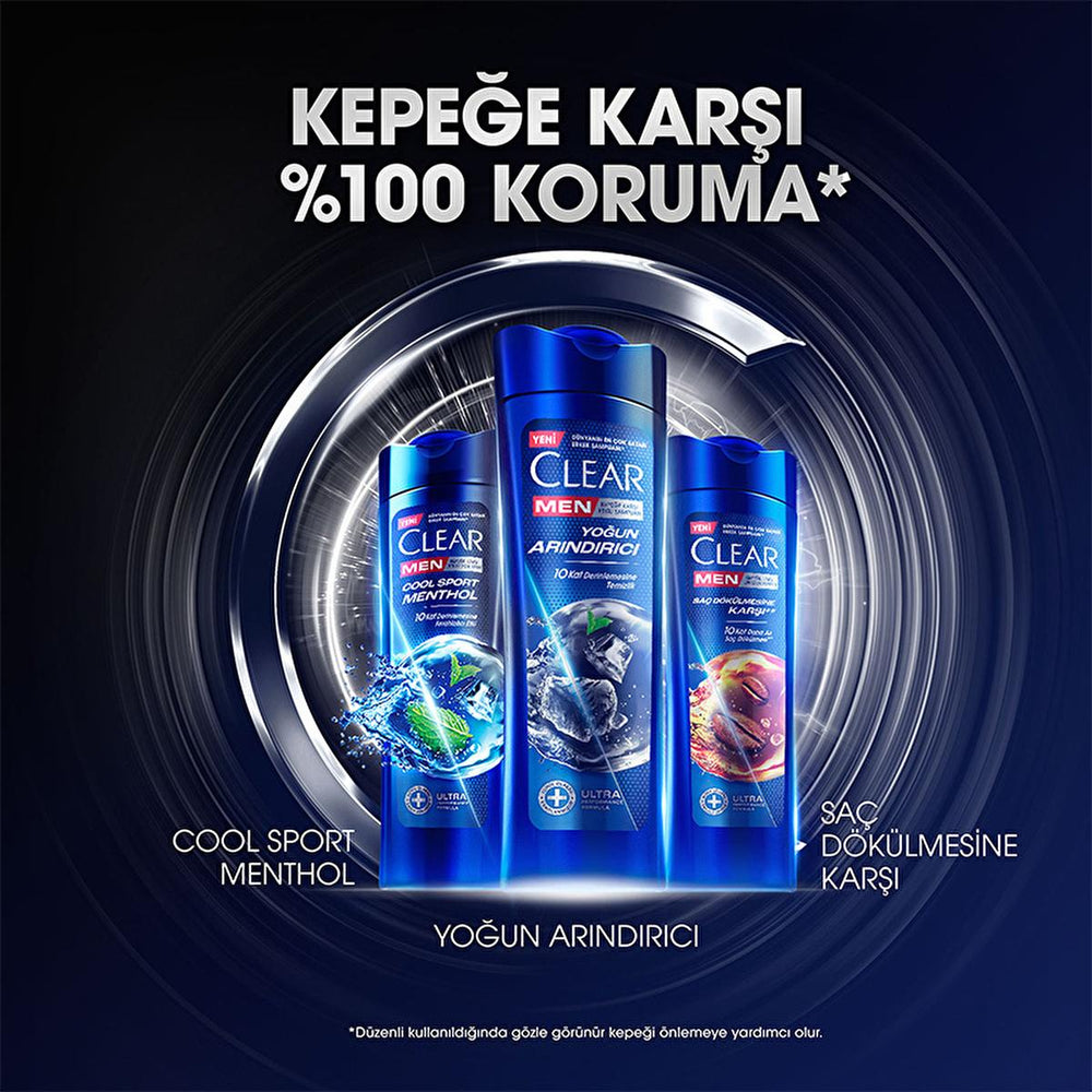 Clear Men Charcoal Dandruff Shampoo - Deep Cleansing Formula for Men | 350 ml - view 11