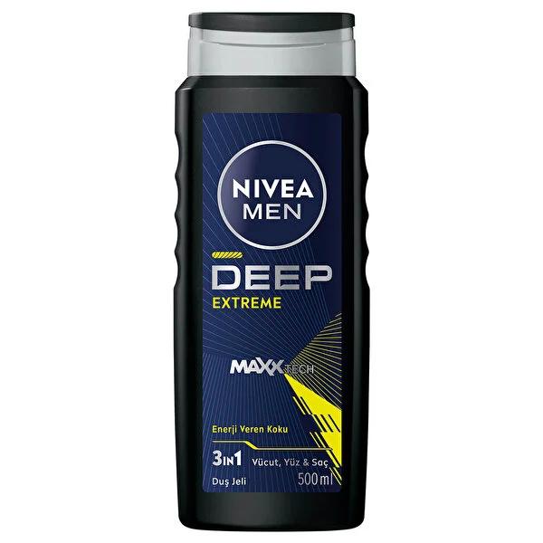 Nivea Men Deep Extreme Shower Gel for Men - 16.91 fl oz Deep Cleansing Body Wash - image 2