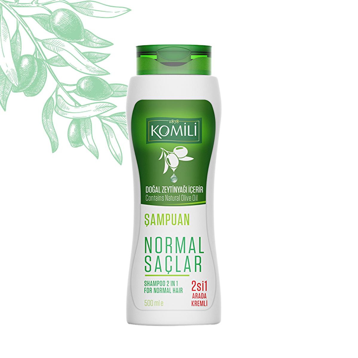 Komili 2-in-1 Olive Oil Shampoo: Moisturizing, Gentle & Creamy Shampoo with Conditioner for Normal Hair - Daily Use, 16.91 fl oz Komili 2-in-1 Olive Oil Shampoo: Moisturizing & Gentle 2-in-1 shampoo, olive oil shampoo, moisturizing shampoo, daily use shampoo, shampoo for normal hair, Komili shampoo, creamy shampoo, gentle shampoo, shampoo with conditioner, hair care shampoo, 2 in 1, olive oil, moisturizing, daily use, normal hair, creamy, gentle, hair care, conditioner, hair cleansing, time-saving, natural 