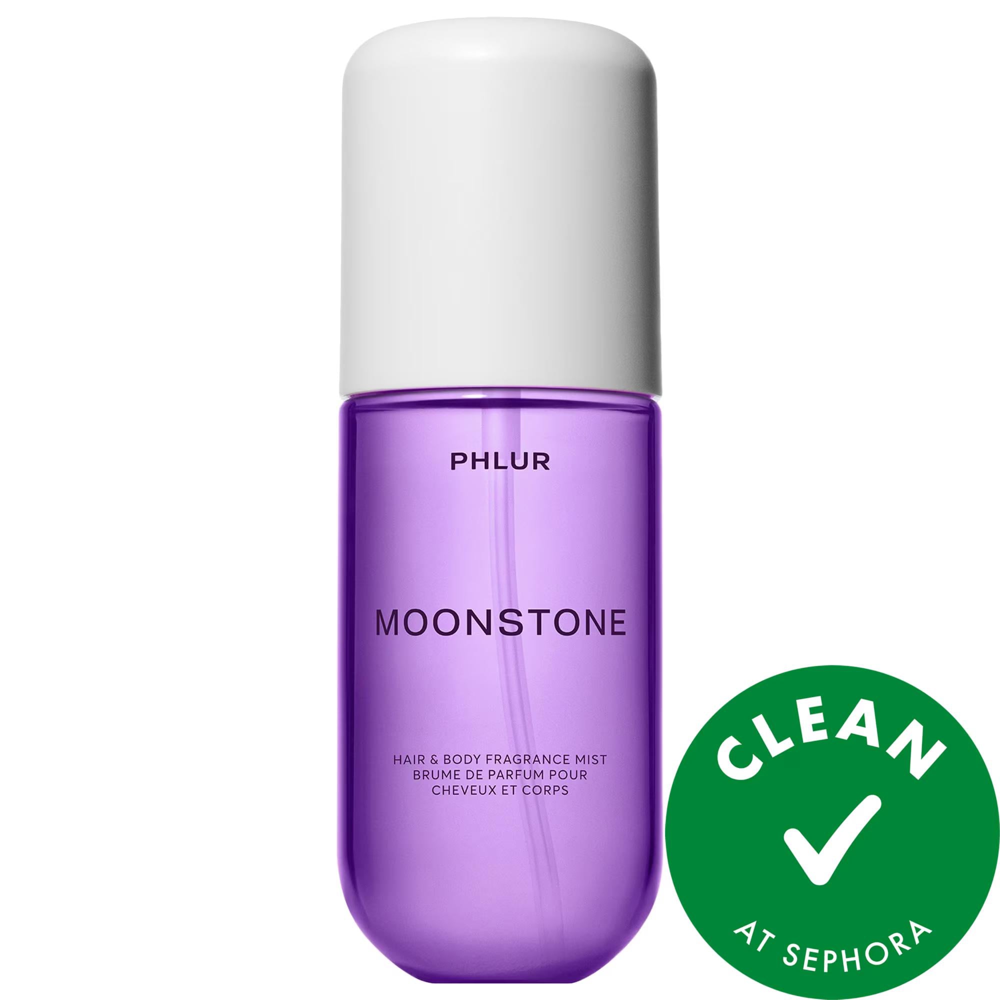 Mini Moonstone Fragrance Mist - Hair & Body Spray with Fruity Floral Scent Mini Moonstone Fragrance Mist - Fruity Floral Hair & Body Spray fragrance mist, hair and body mist, fruity floral scent, CLEAN at Sephora, natural personal care products, women's fragrance, body spray, hair fragrance, floral scent, green apple fragrance, jasmine scent, sandalwood fragrance, luxurious personal care, confidence booster, daily fragrance, gift for her, beauty essentials