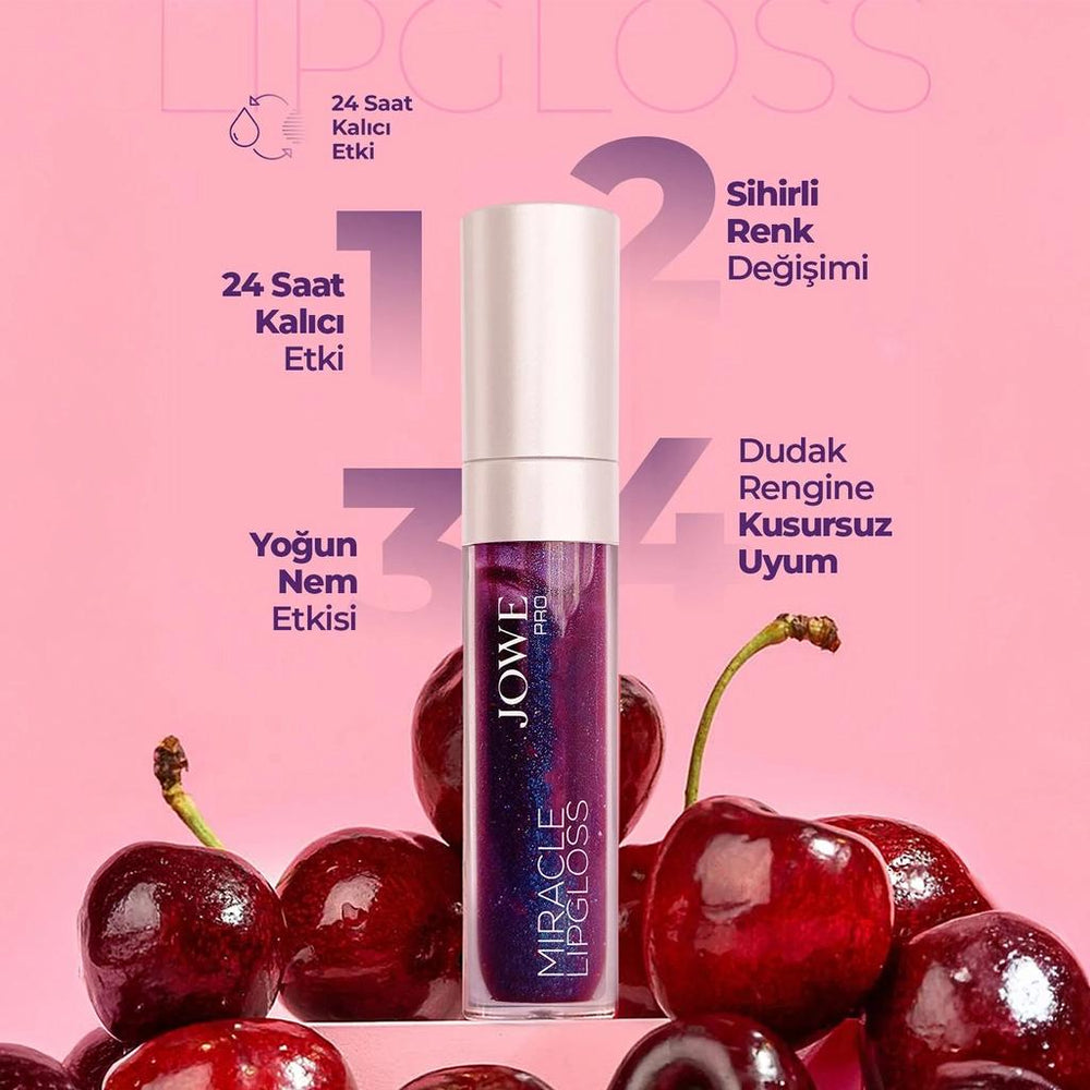 Jowe Miracle Color-Changing Lip Gloss in Cherry Me 6 ml